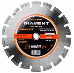 TARCZA DIAMENTOWA DO ASFALTU BETONU 300 x 3.0 mm