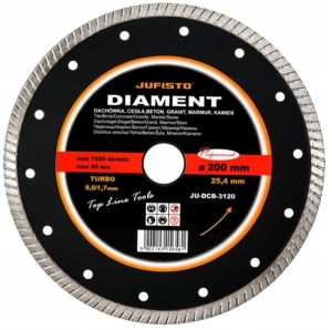 TARCZA DO CIĘCIA DIAMENTOWA TURBO 200 x 1.8 mm