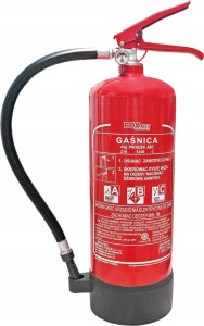 GAŚNICA PPOŻ PROSZKOWA 4kg PODSTAWKA ZAWÓR ALU ABC