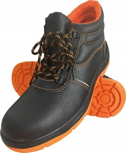 BUTY BEZPIECZNE TRZEWIKI STALOWY PODNOSEK SKÓRA