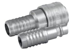 KOMPLET 2 szt SZYBKOZŁĄCZY 13 mm Z KRÓĆCAMI CHROM