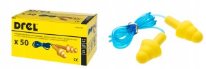 ZATYCZKI SILIKONOWE DO USZU STOPERY SNR29dB 50 PAR
