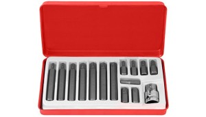 ZESTAW KLUCZY BITY KLUCZE TORX 15CZ. T20-T55 CRV