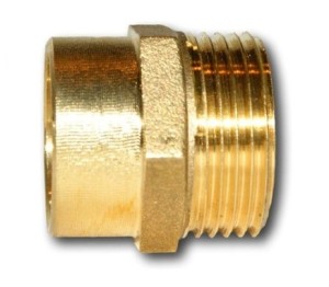 NYPEL MOSIĘŻNY DO WLUTOWANIA 3/4 x 22 mm ZŁĄCZKA