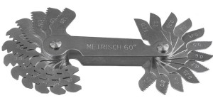 GWINTOMIERZ MIERNIK GWINTU WZORNIK 0.25-6mm 24szt