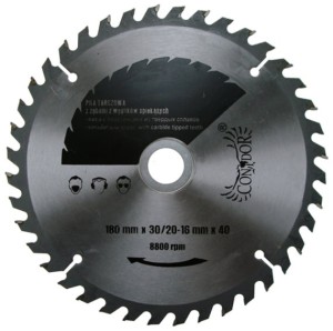 PIŁA TARCZOWA DO DREWNA 180 mm 40 T ZĘBY WIDIA
