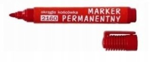 MARKER BUDOWLANY OKRĄGŁY CZERWONY PERMANENTYNY 1-3