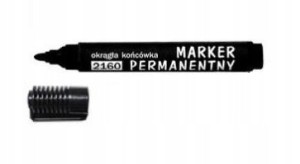 MARKER BUDOWLANY OKRĄGŁY CZARNY PERMANENTYNY 1-3mm