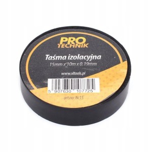 TAŚMA IZOLACYJNA CZARNA 15mm / 10m GRUBA MOCNA