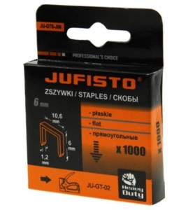 ZSZYWKI TYPU J 6 x10.6x1.2 mm 1000 szt DO TAKERA