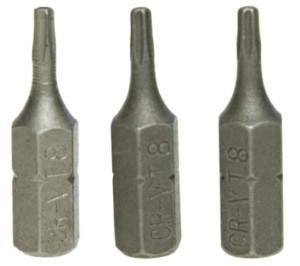 KOŃCÓWKI TORX T25 x 25 mm 3szt BIT BITY GROT TORXY