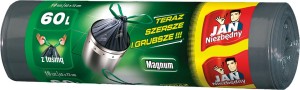 WORKI WOREK NA ŚMIECI JAN NIEZBĘDNY 60L TAŚMA 10sz