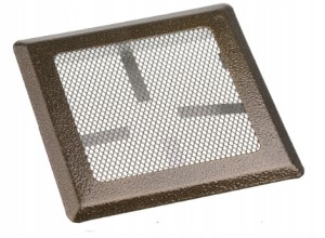 KRATKA WENTYLACYJNA KOMINOWA 16x16 METALOWA ZŁOTA