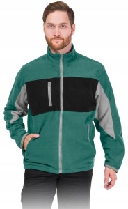 BLUZA ROBOCZA POLAR FORMEN ZAPINANA CIEPŁA ZIELONA