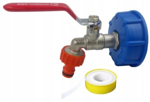 ZAWÓR KRAN CZERPALNY ZBIORNIK MAUZER 1000L IBC 3/4