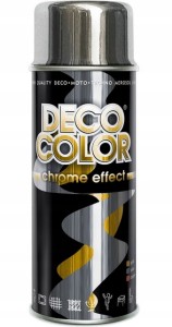 LAKIER SPRAY FARBA DECO 400ml SREBRNY LUSTRO CHROM