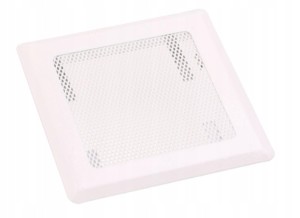 KRATKA WENTYLACYJNA KOMINOWA 16x16 METALOWA BIAŁA