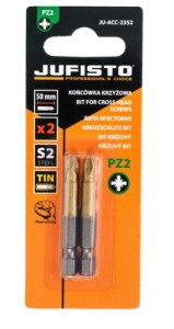 KOŃCÓWKI KRZYŻOWE PZ2 x 50mm 2szt BIT BITY KOMPLET