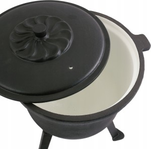 KOCIOŁEK ŻELIWNY 10L MYŚLIWSKI GRILL KOCIOŁ GARNEK