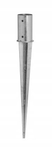 PODSTAWA SŁUPA WBIJANA OKRĄGŁA KOTWA 100 x 750 mm