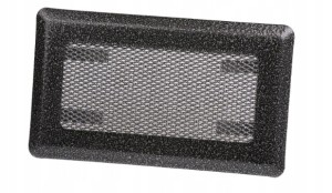 KRATKA WENTYLACYJNA KOMINOWA 10x20 METAL SREBRNA