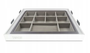 ORGANIZER WYSUWNY DO SZAFY GARDEROBY 60 cm BIAŁY