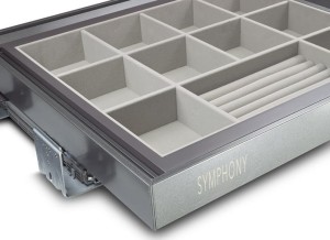 ORGANIZER WYSUWNY DO SZAFY GARDEROBY 80cm ANTRACYT