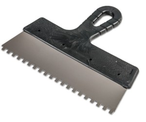 SZPACHLA NIERDZEWNA 250 mm SZPACHELKA ZĘBATA 8x8