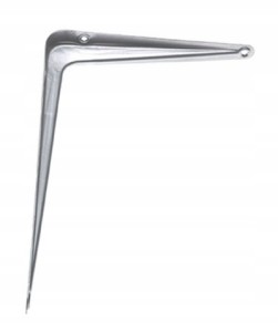 KĄTOWNIK WSPORNIK PÓŁKI POD PÓŁKĘ 125x150 mm SZARY