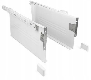 PROWADNICA DO SZUFLAD METALBOX 270 mm H-150 BIAŁA