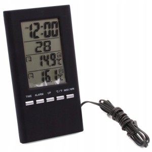 TERMOMETR ELEKTRONICZNY 6 FUNKCYJNY PRZEWÓD 1,5 m