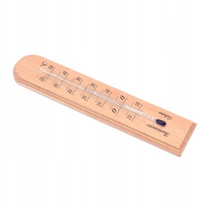 TERMOMETR NAŚCIENNY POKOJOWY DREWNIANY 20 cm