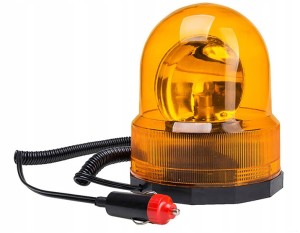 LAMPA BŁYSKOWA OSTRZEGAWCZA MAGNES KOGUT 12 - 24 V