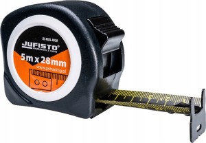 MIARA ZWIJANA 5 m / 28 mm MIARKA DWUSTRONNA CZARNA