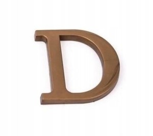 LITERA OZNACZENIE DOMU NA DOM DRZWI ZŁOTA 9 cm