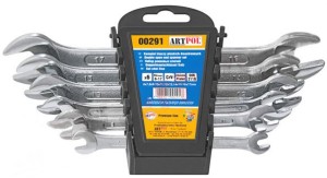 ZESTAW KOMPLET KLUCZ KLUCZY PŁASKICH 6-17mm CRV