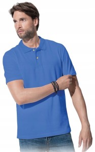 KOSZULKA MĘSKA POLO POLÓWKA T-SHIRT NIEBIESKA
