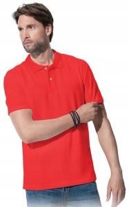 KOSZULKA MĘSKA POLO POLÓWKA T-SHIRT CZERWONA