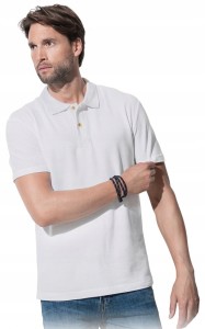 KOSZULKA MĘSKA POLO POLÓWKA T-SHIRT BIAŁA