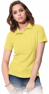 KOSZULKA DAMSKA POLO POLÓWKA T-SHIRT ŻÓŁTA