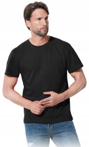 KOSZULKA MĘSKA PODKOSZULEK T-SHIRT CZARNA