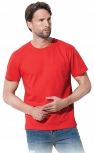 KOSZULKA MĘSKA PODKOSZULEK T-SHIRT CZERWONA