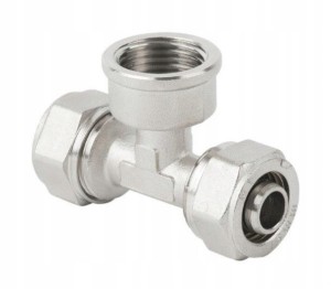 TRÓJNIK PEX/GW/PEX 16 x 1/2 x 16 ALUPEX SKRĘCANY