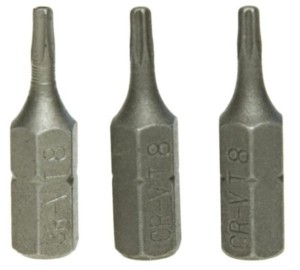 KOŃCÓWKI TORX T8 x 25 mm 3szt BIT BITY GROT TORXY