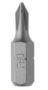 KOŃCÓWKI KRZYŻOWE PH0 x 25mm 3szt BIT BITY KOMPLET