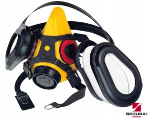 ZESTAW SECURA 2000 DUST PÓŁMASKA FILTR OCHRONNA
