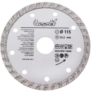 TARCZA DIAMENTOWA DO CIĘCIA NA SUCHO TURBO 115mm