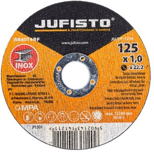 TARCZA DO CIĘCIA INOXU INOX METAL 125 x 1.0 mm