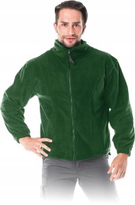 BLUZA OCHRONNA ZAPINANA ROBOCZA POLAR ZIELONA
