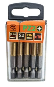 KOŃCÓWKI KRZYŻOWE TYTANOWANE PZ2 x 50 mm 10szt